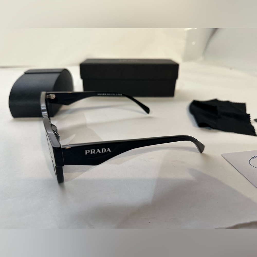 Prada Symbole Sunglasses All Black Shades - Picture 4 of 6